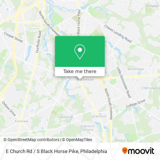 E Church Rd / S Black Horse Pike map