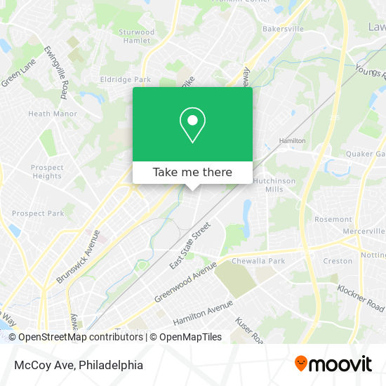 McCoy Ave map