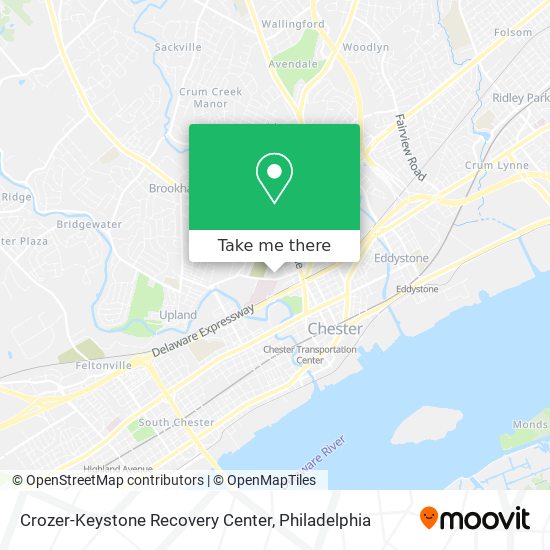 Mapa de Crozer-Keystone Recovery Center