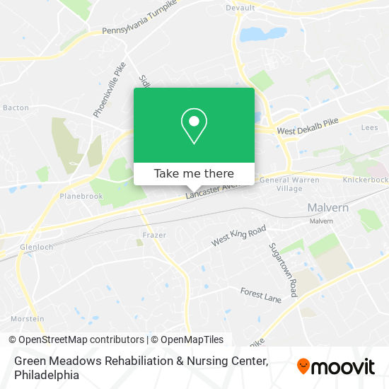 Mapa de Green Meadows Rehabiliation & Nursing Center