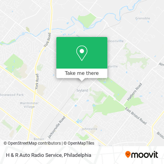 H & R Auto Radio Service map