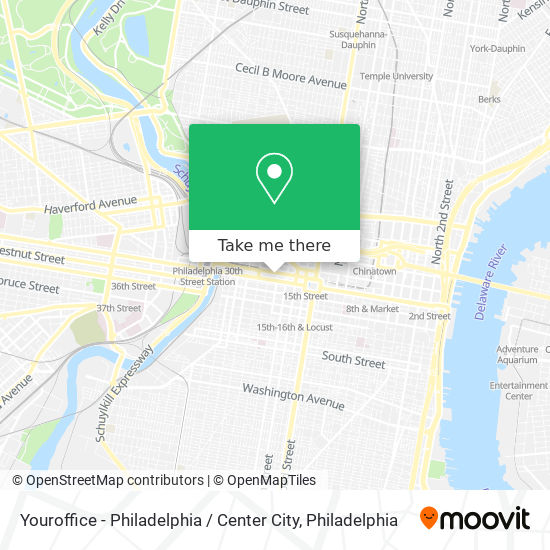 Mapa de Youroffice - Philadelphia / Center City