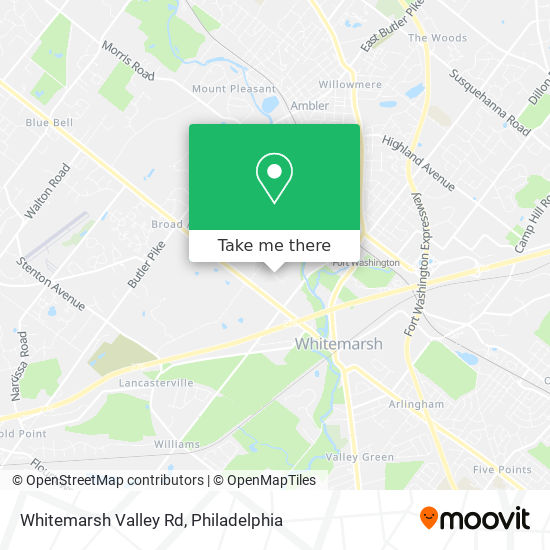 Mapa de Whitemarsh Valley Rd