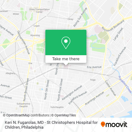 Keri N. Fugarolas, MD - St Christophers Hospital for Children map