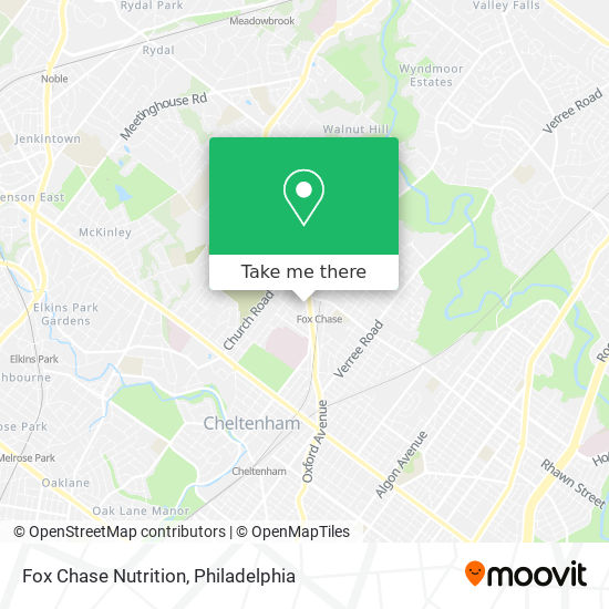 Mapa de Fox Chase Nutrition