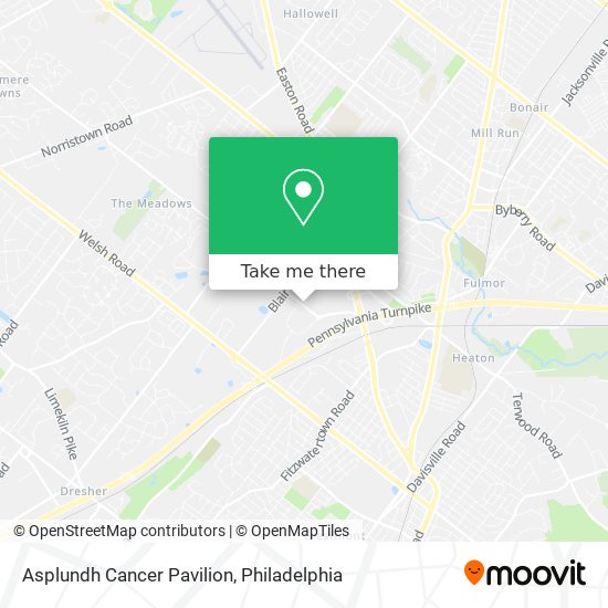 Mapa de Asplundh Cancer Pavilion