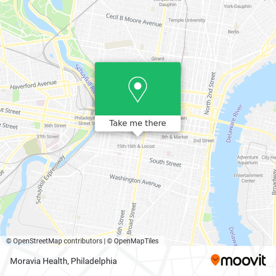 Moravia Health map