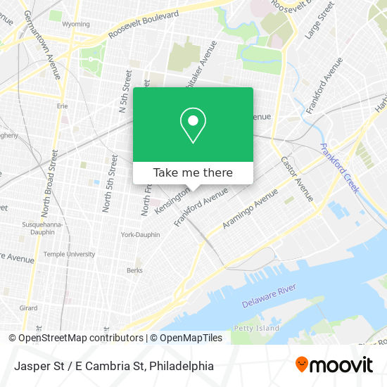 Mapa de Jasper St / E Cambria St