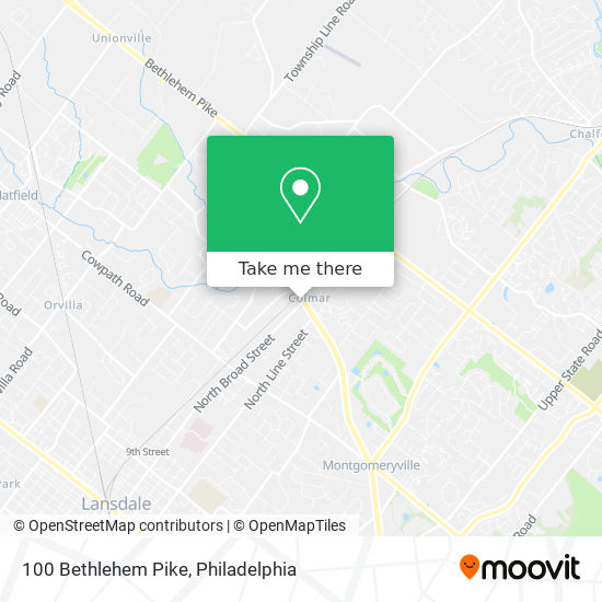 Mapa de 100 Bethlehem Pike