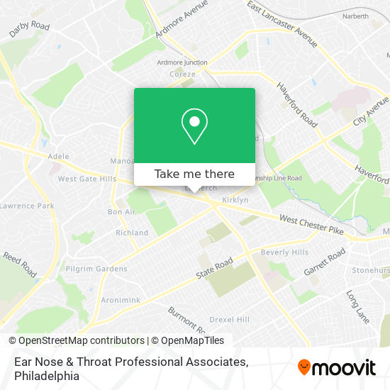 Ear Nose & Throat Professional Associates map