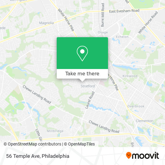 Mapa de 56 Temple Ave
