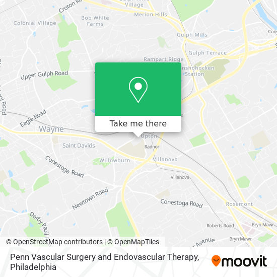 Penn Vascular Surgery and Endovascular Therapy map