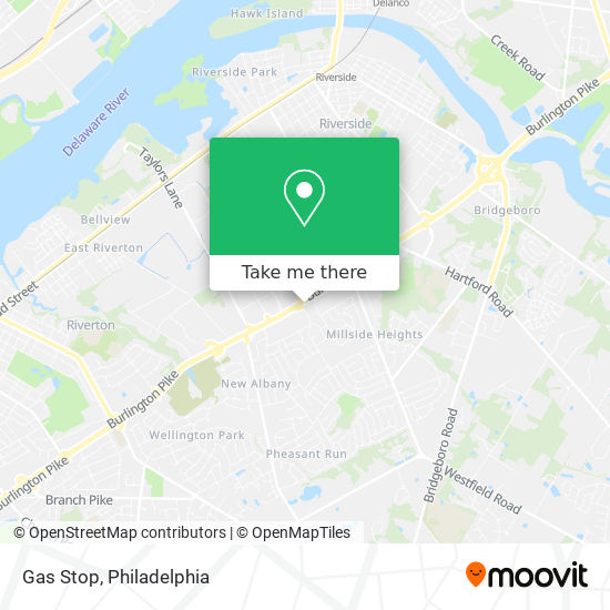 Gas Stop map