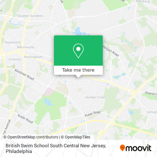 Mapa de British Swim School South Central New Jersey