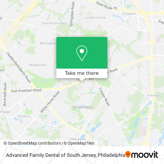 Advanced Family Dental of South Jersey map