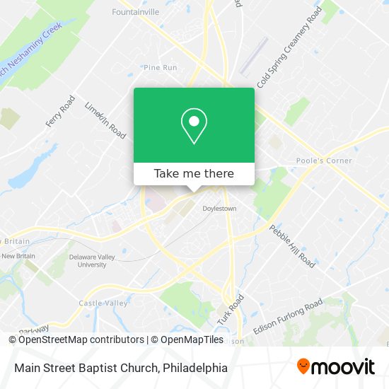 Main Street Baptist Church map