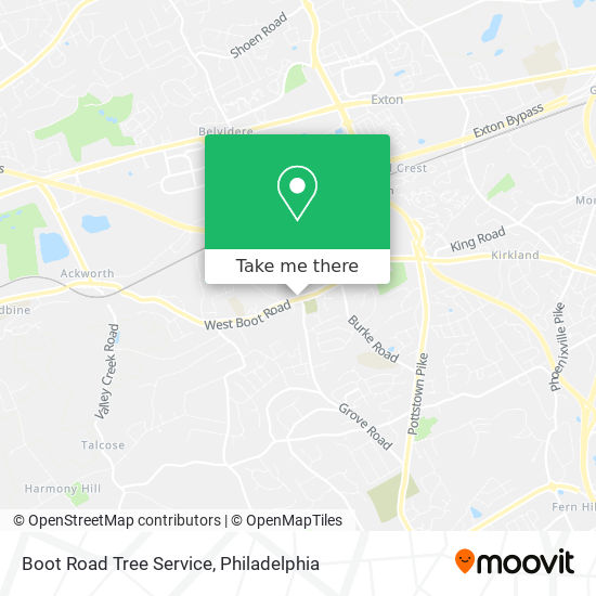 Mapa de Boot Road Tree Service