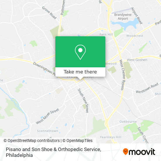 Pisano and Son Shoe & Orthopedic Service map