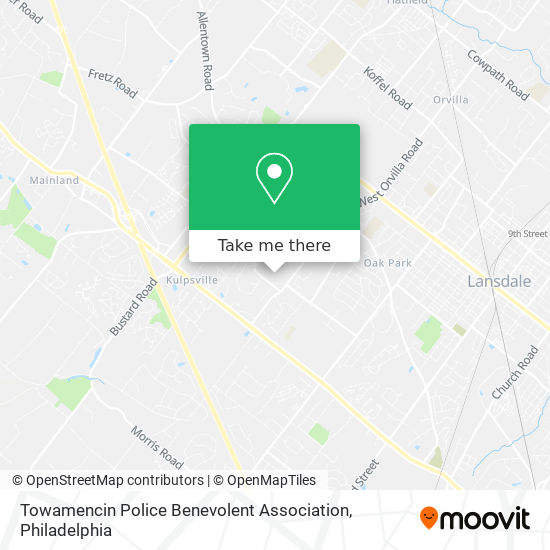Towamencin Police Benevolent Association map
