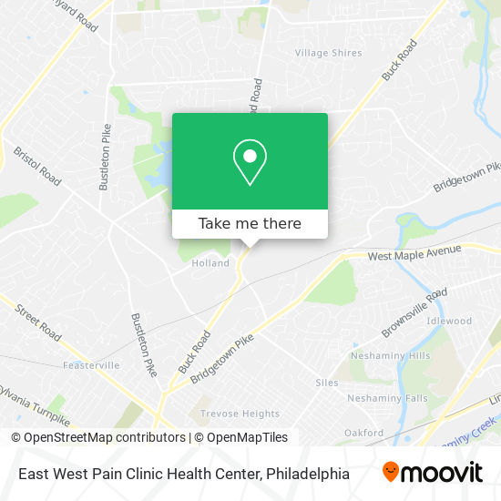 East West Pain Clinic Health Center map