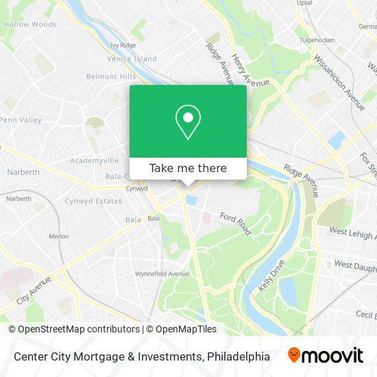 Center City Mortgage & Investments map