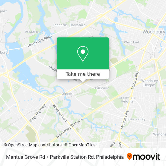 Mapa de Mantua Grove Rd / Parkville Station Rd