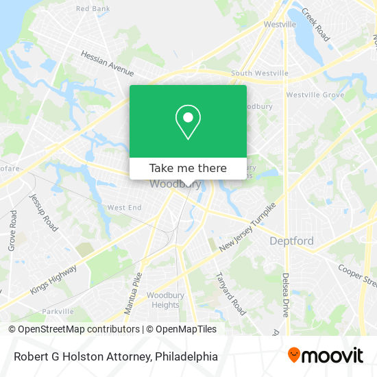 Robert G Holston Attorney map