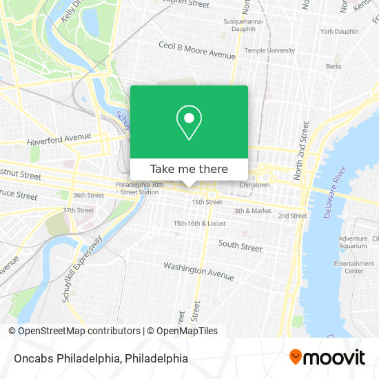 Oncabs Philadelphia map