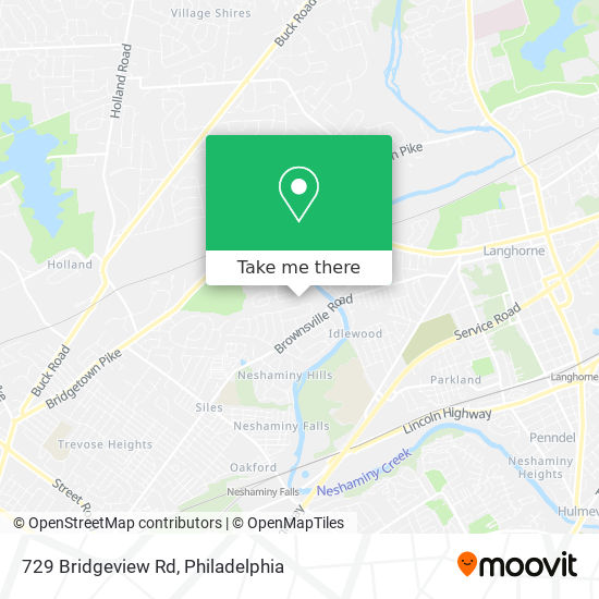729 Bridgeview Rd map