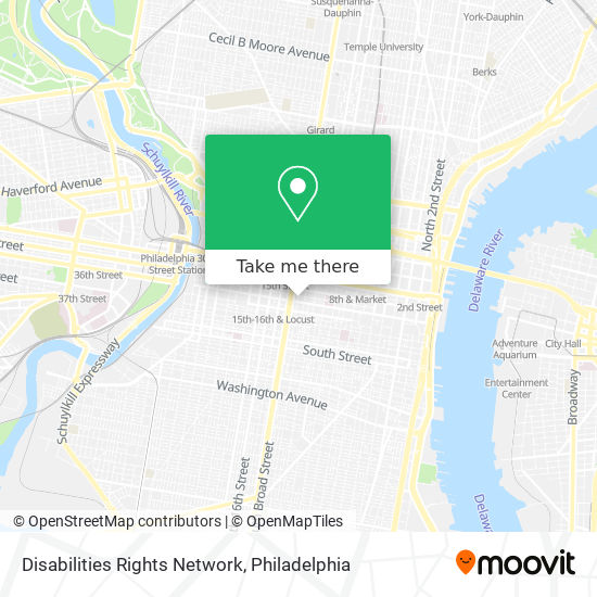 Disabilities Rights Network map