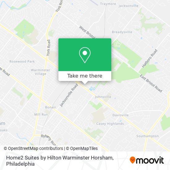 Home2 Suites by Hilton Warminster Horsham map