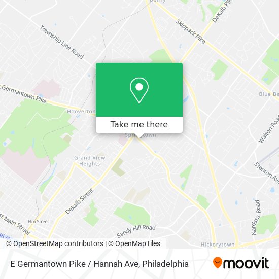 Mapa de E Germantown Pike / Hannah Ave