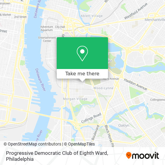 Mapa de Progressive Democratic Club of Eighth Ward