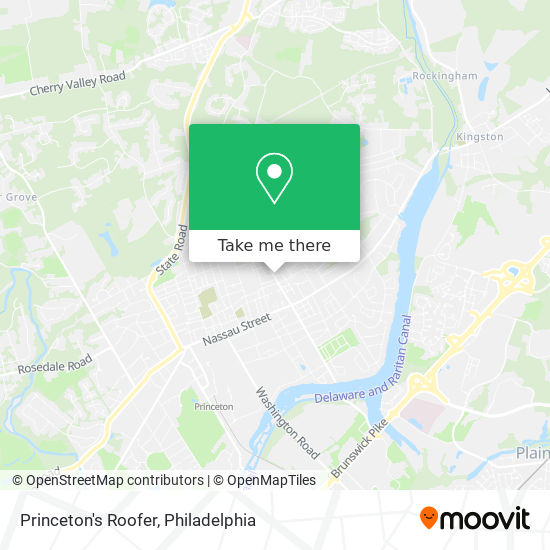 Princeton's Roofer map