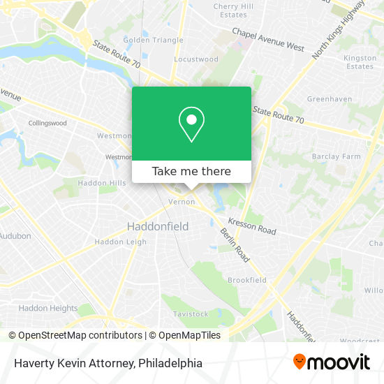 Haverty Kevin Attorney map