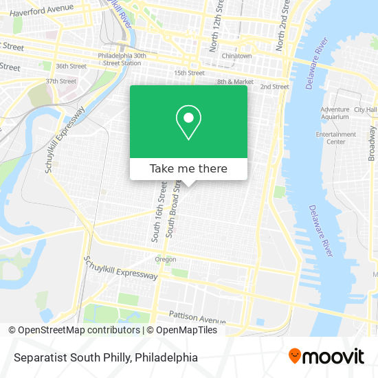 Separatist South Philly map