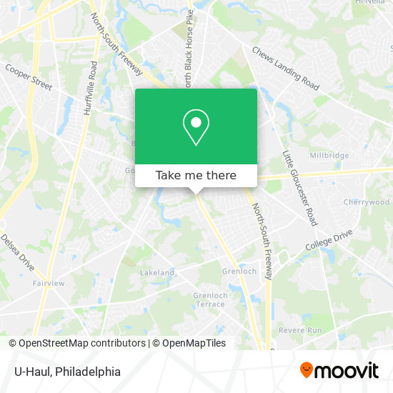 U-Haul map