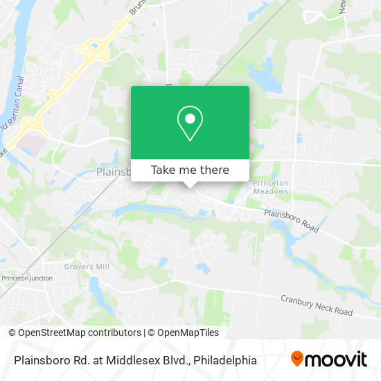 Plainsboro Rd. at Middlesex Blvd. map