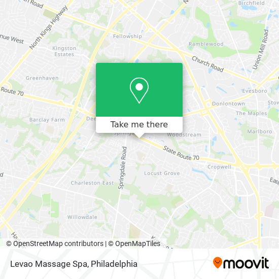 Levao Massage Spa map