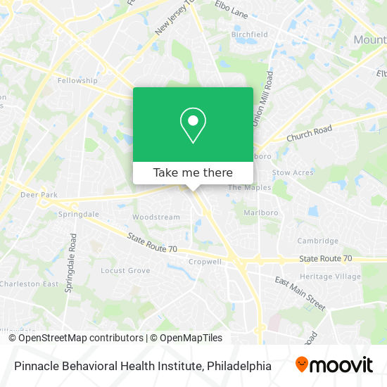 Pinnacle Behavioral Health Institute map