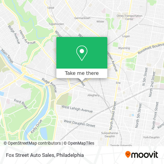 Fox Street Auto Sales map