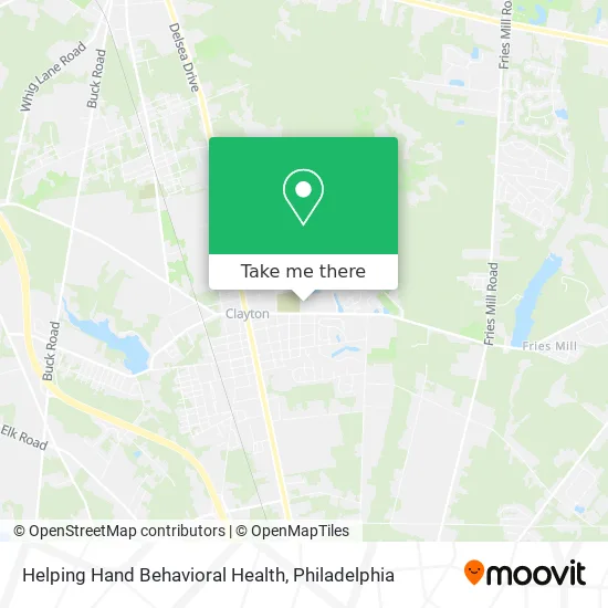 Helping Hand Behavioral Health map