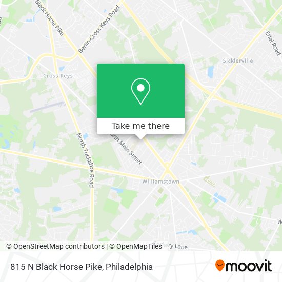 Mapa de 815 N Black Horse Pike