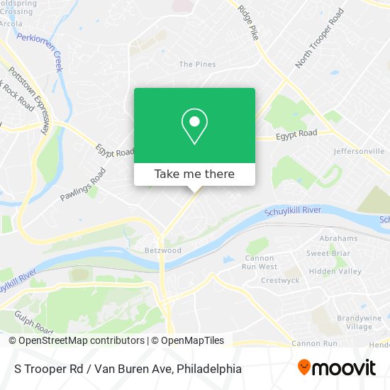 S Trooper Rd / Van Buren Ave map
