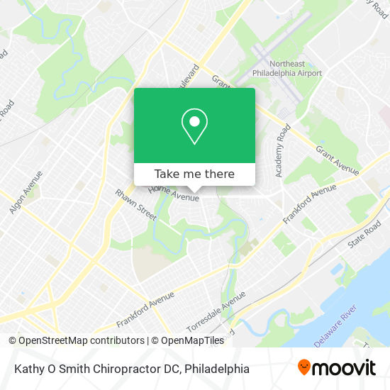 Kathy O Smith Chiropractor DC map