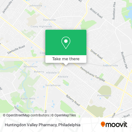 Mapa de Huntingdon Valley Pharmacy