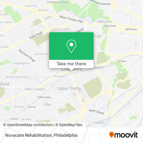 Novacare Rehabilitation map