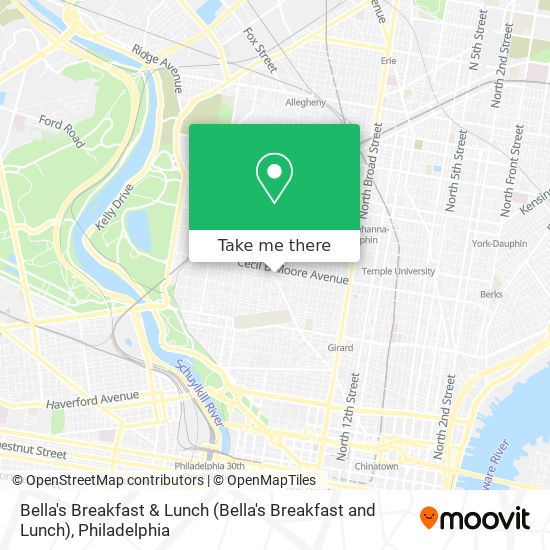 Bella's Breakfast & Lunch map