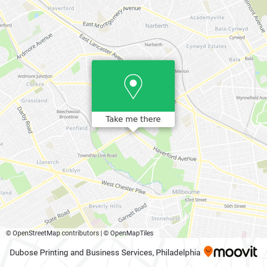 Dubose Printing and Business Services map