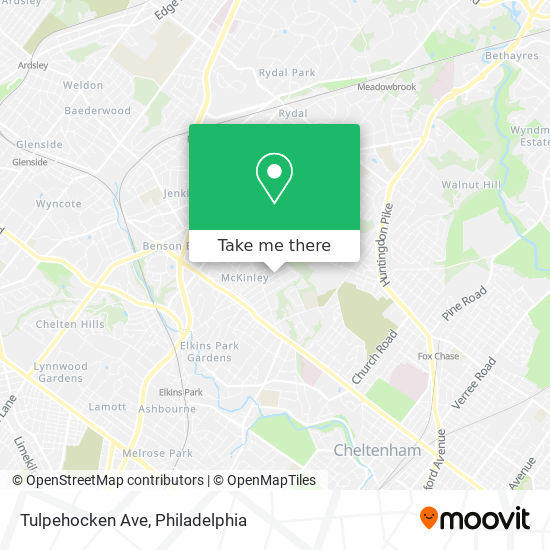 Mapa de Tulpehocken Ave